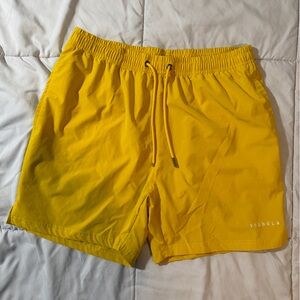 YoungLA Men's Athletic Shorts in Bright Yellow